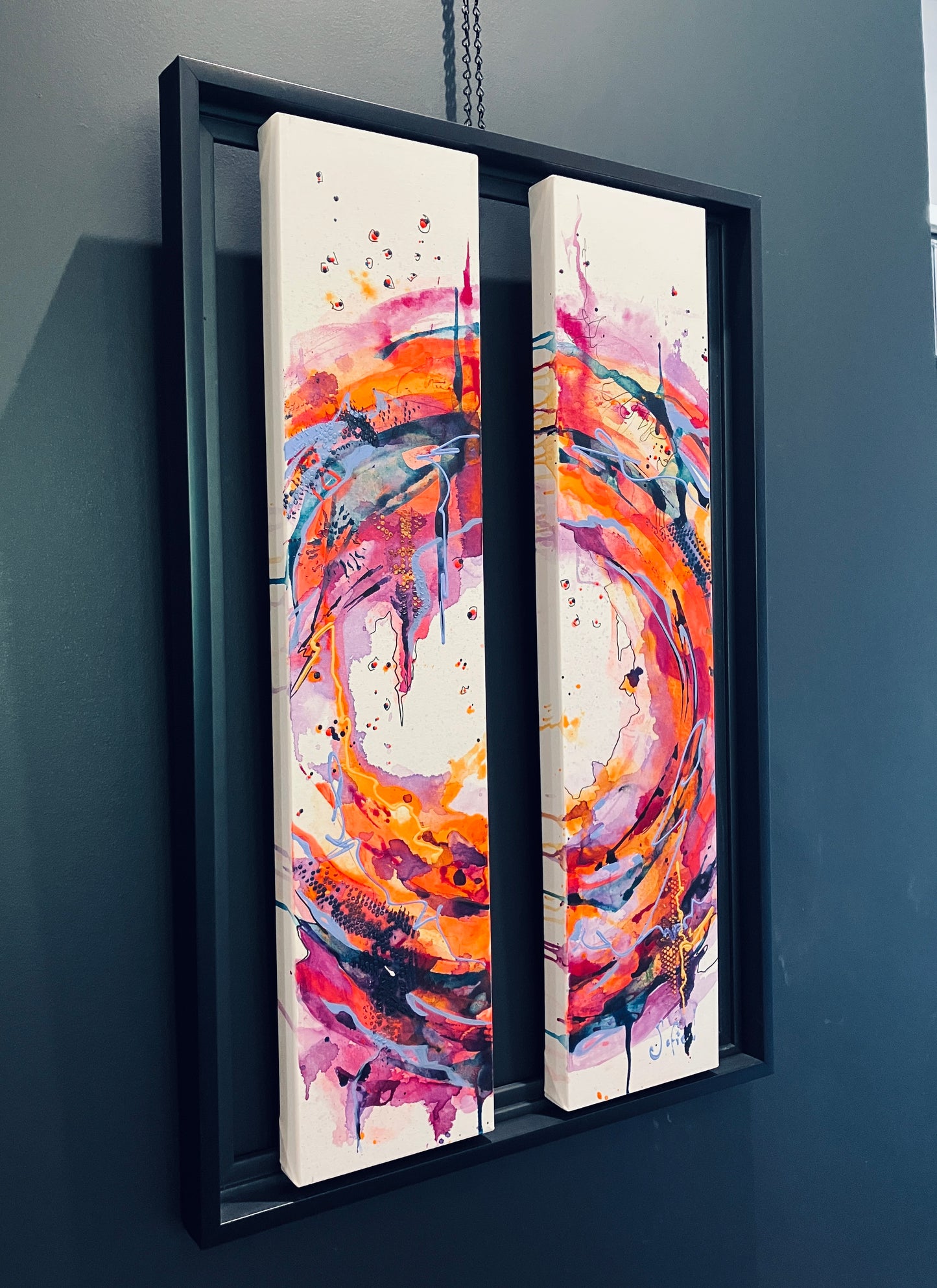 Viibrations, dyptique 18 x 36- VENDUE