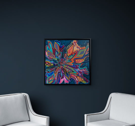 La Colorée, 24 x 24 (Encadrée)