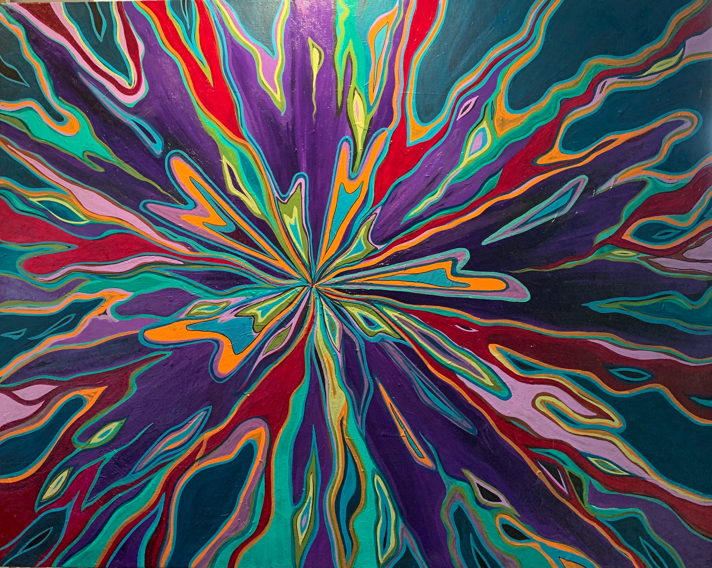 La bohème 40 x 50 (sur canevas recyclé)