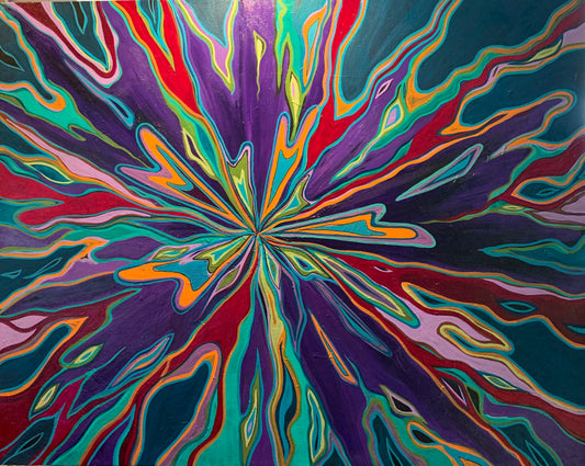 La bohème 40 x 50 (sur canevas recyclé)