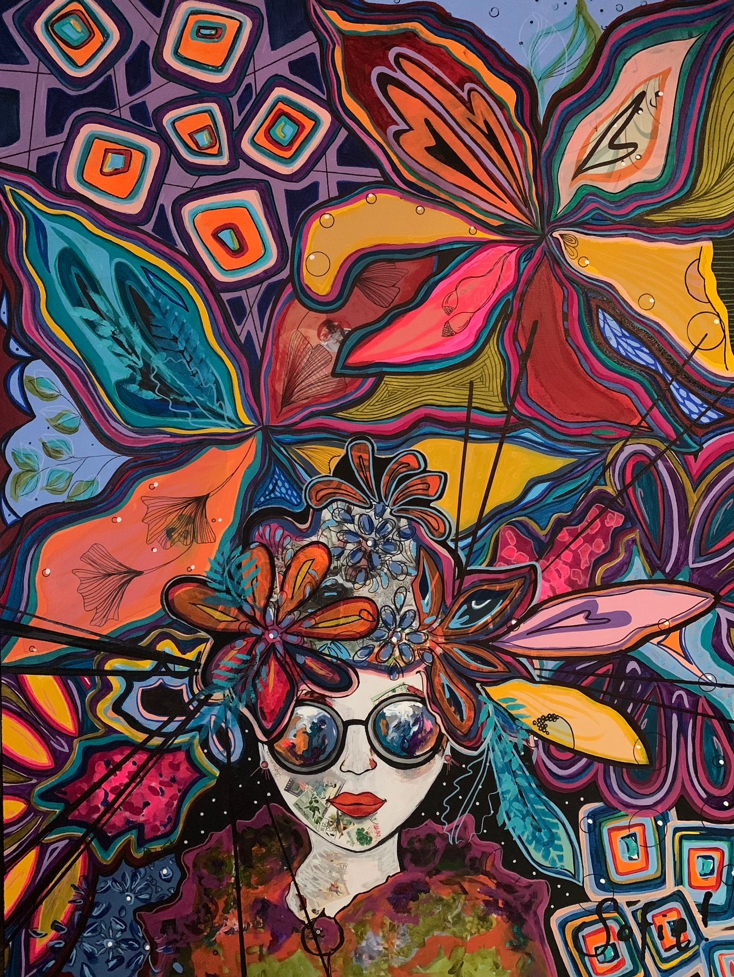 La reine de pentacles, 30 x 40 VENDUE